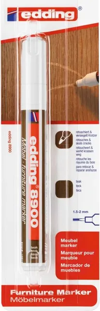 Marker Edding 8900 pentru retusuri mobilier, lemn tec