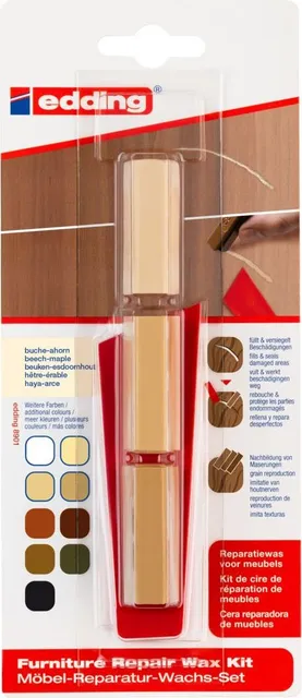Kit Edding 8901, ceara pentru reparatii mobila, artar, blister