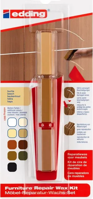 Kit Edding 8901, ceara pentru reparatii mobila, fag, blister