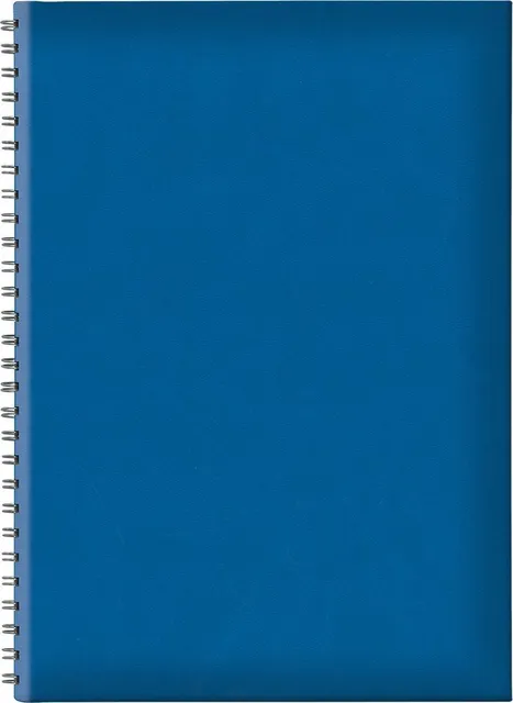 Agenda B5 Tucson, nedatata, hartie offset alb, spira ascunsa, coperta albastru