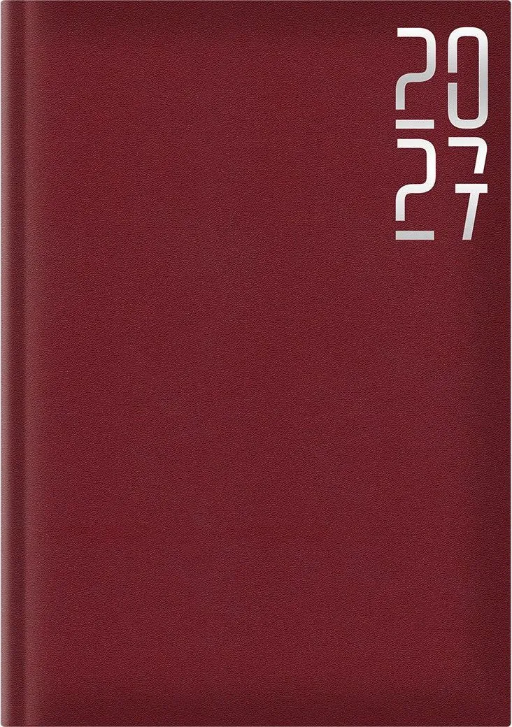 Agenda Artibest A5, datata, hartie offset alb, coperta bordeaux