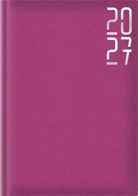 Agenda Artibest A5, datata, hartie offset alb, coperta fucsia