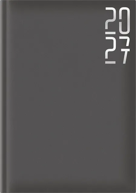 Agenda Artibest A5, datata, hartie offset alb, coperta gri
