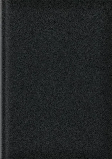 Agenda A5, nedatata, hartie offset alb, coperta negru