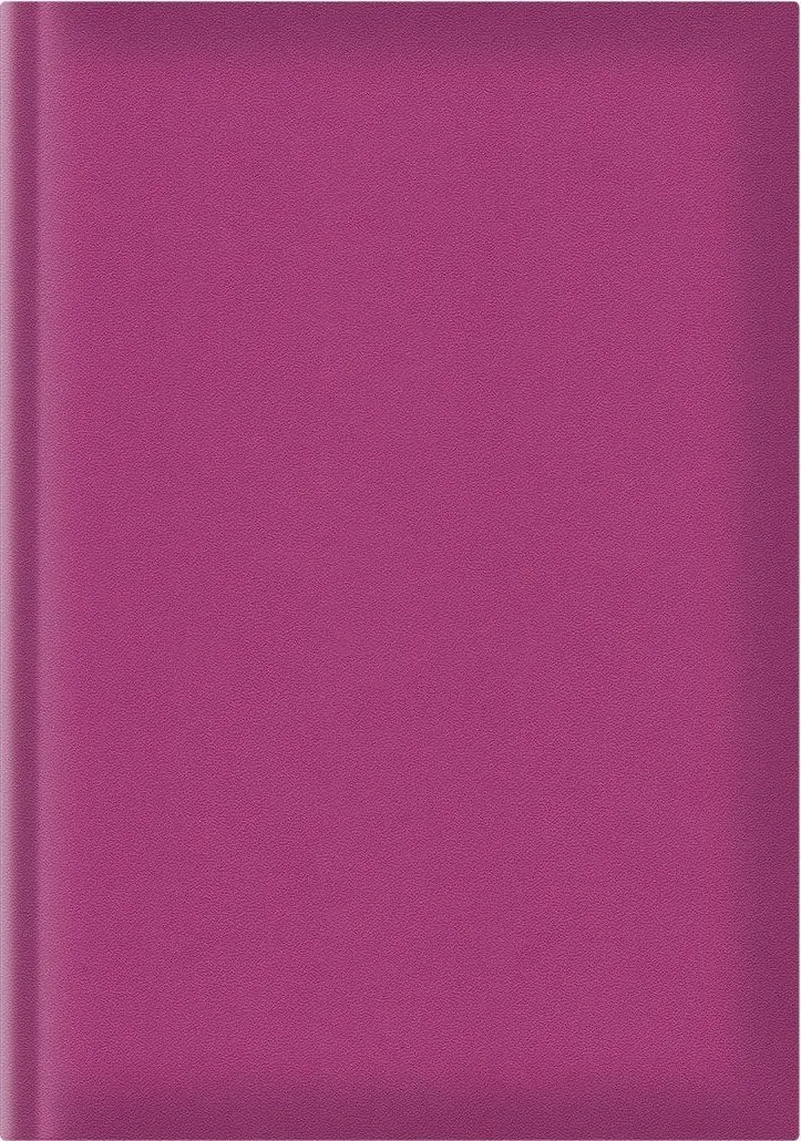 Agenda A5, nedatata, hartie offset alb, coperta fucsia