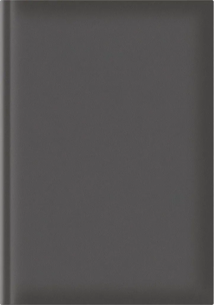 Agenda A5, nedatata, hartie offset alb, coperta gri