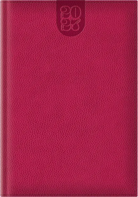 Agenda Dakota A4, datata, hartie ivory, coperta fucsia