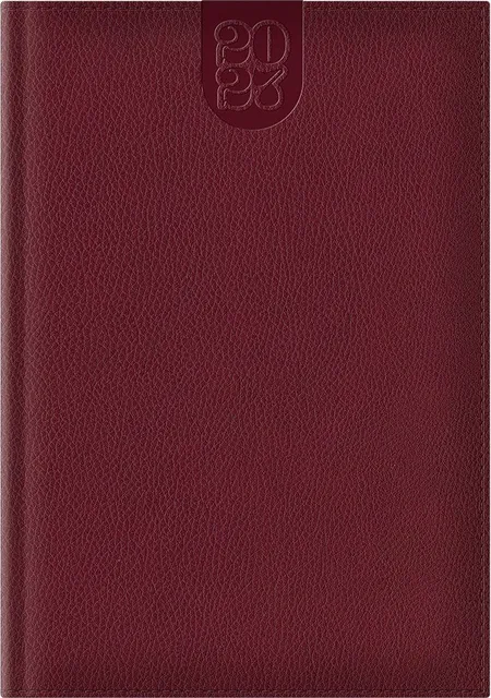 Agenda Dakota A5, datata, hartie ivory, coperta bordeaux