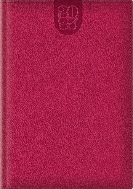 Agenda Dakota A5, datata, hartie ivory, coperta fucsia
