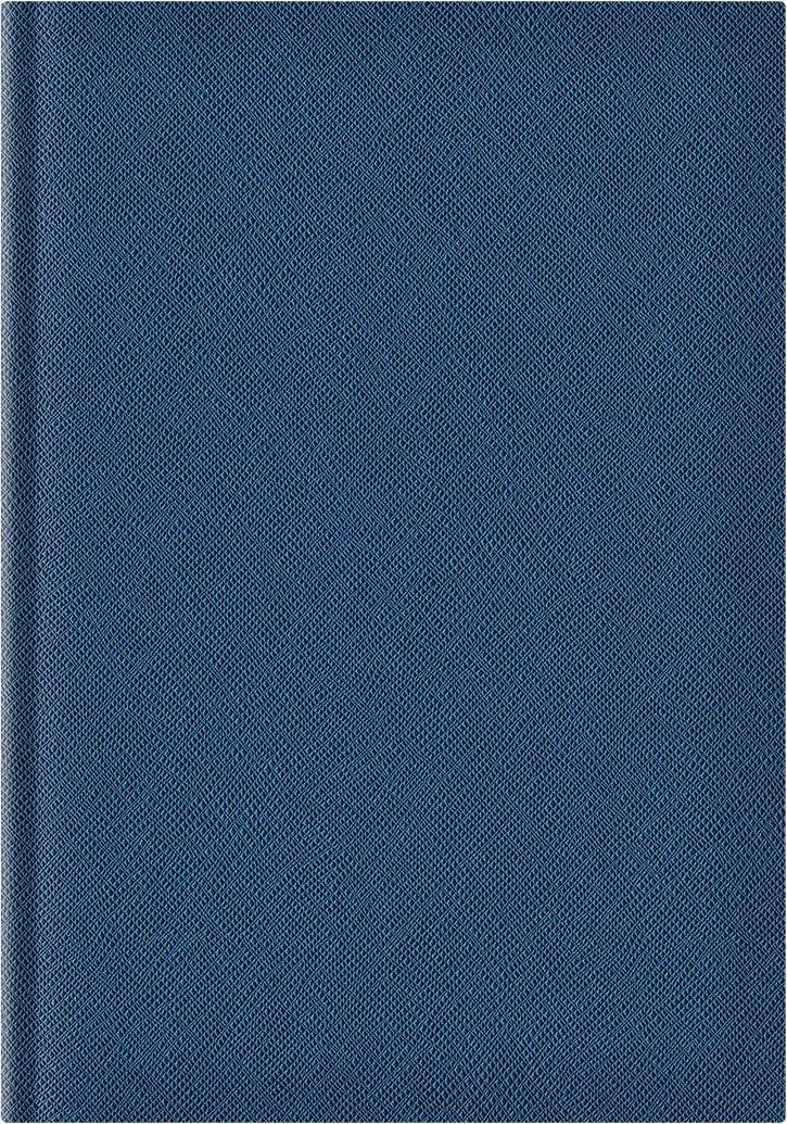 Agenda Adria A5, nedatata, hartie ivory, coperta albastru