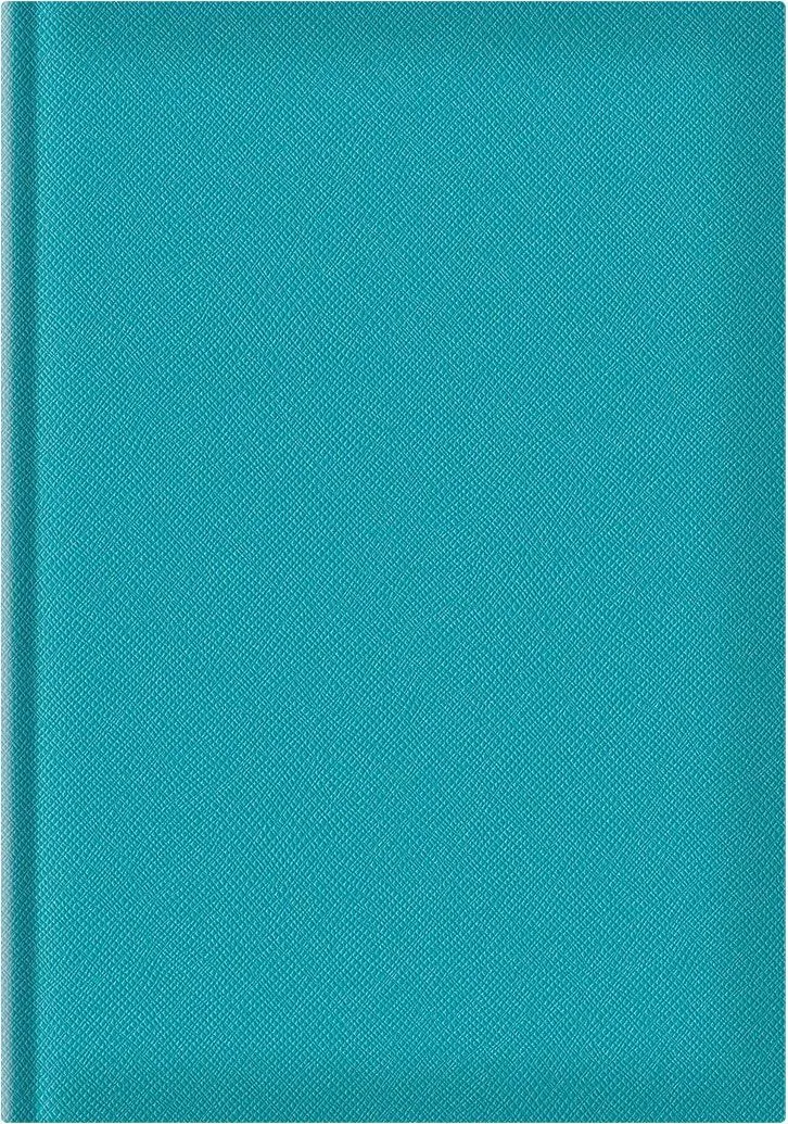 Agenda Adria A5, nedatata, hartie ivory, coperta turcoaz