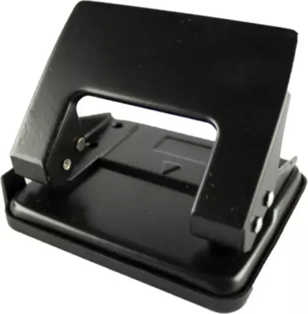Perforator metalic EVOffice, 2 perforatii, negru, 20 coli