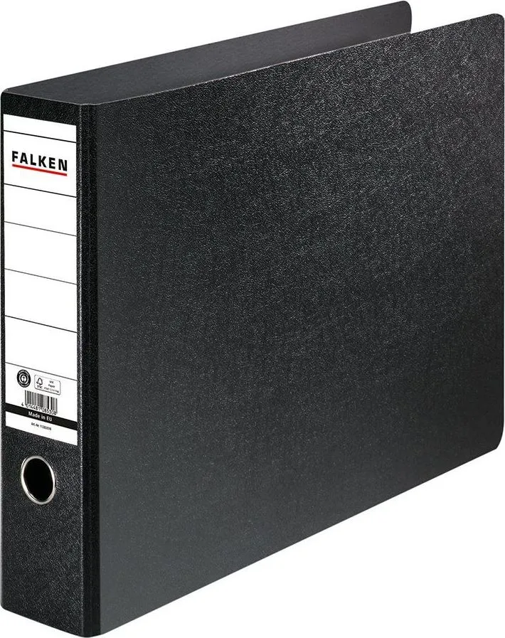 Biblioraft Falken, 75 mm, format A3, negru