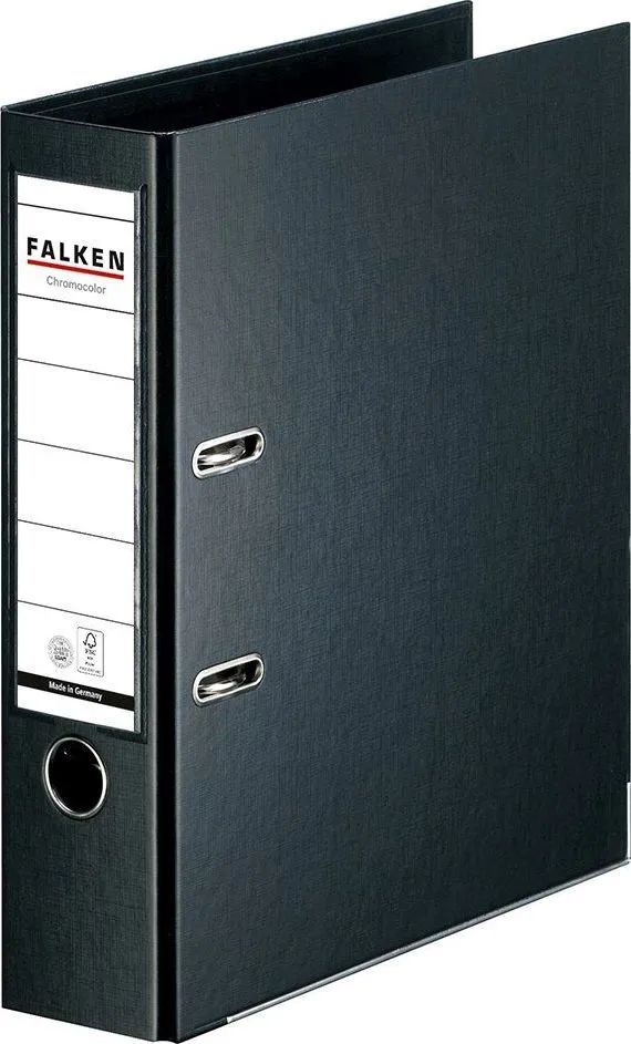 Biblioraft Falken Chromocolor, 80 mm, negru