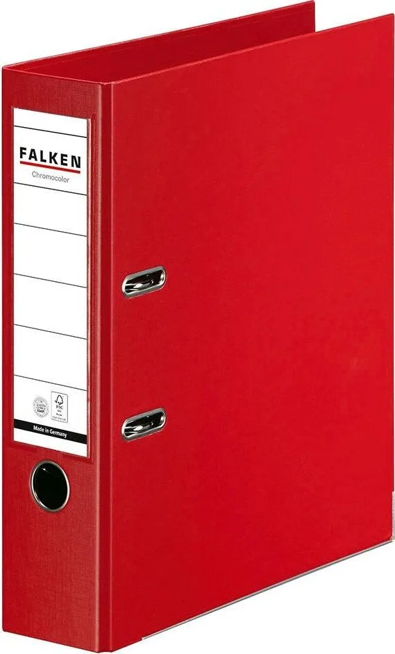 Biblioraft Falken Chromocolor, 80 mm, rosu
