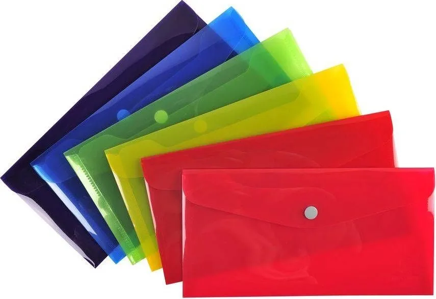 Mapa protectie, inchidere cu buton, DL, diverse culori