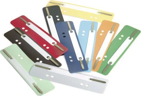 Alonje indosariere, diverse culori, 38x150 mm, plastic, 250 bucati/set