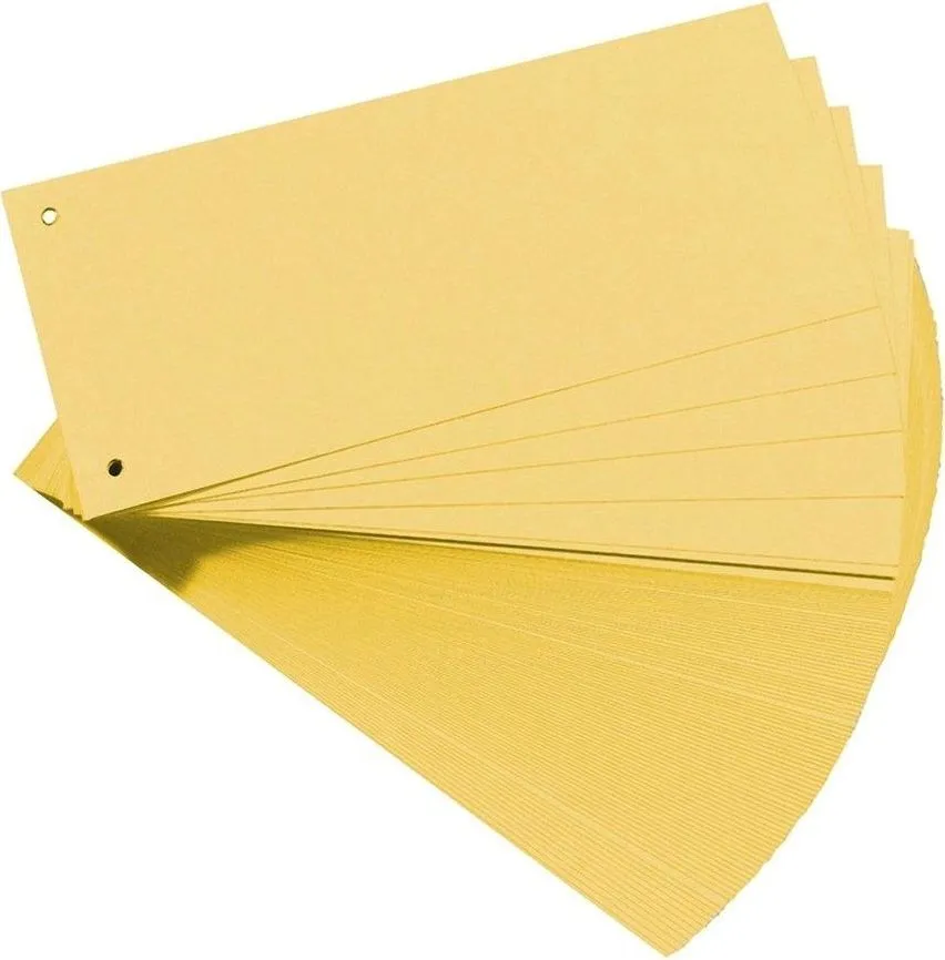 Separatoare Exacompta, color, 105 x 240 mm, galben