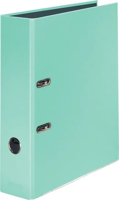 Biblioraft Falken Pastel, carton laminat, A4, 80 mm, verde menta