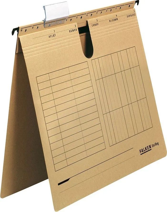 Dosar cu sina Falken, carton, kraft, 25 bucati/cutie