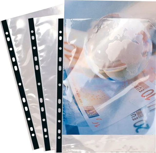 File de protectie Exacompta Cristal, grosime 90 microni, 10 bucati/set
