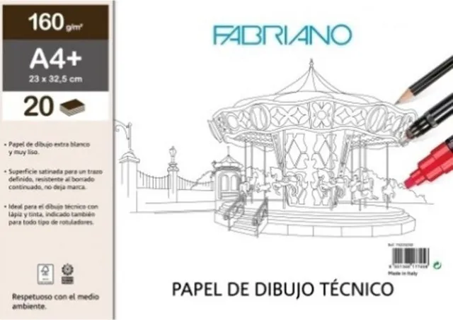 Bloc pictura Fabriano, 32.5x46 cm, 160g, 20 file