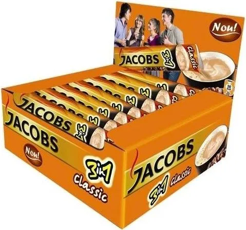 Cafea solubila Jacobs 3 in 1 Classic, 24 plicuri/cutie