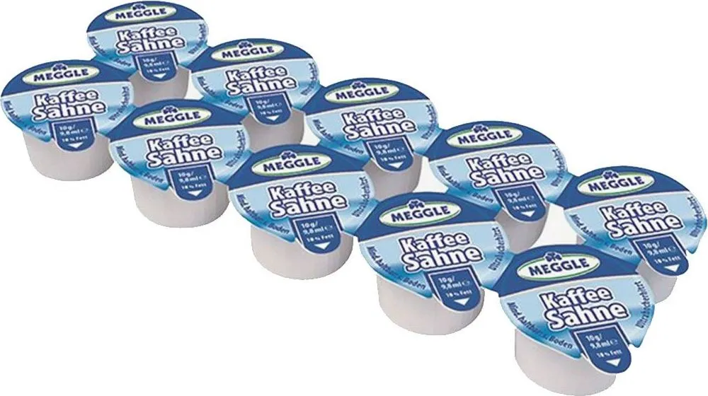 Lapte condensat Meggle 10 g, 10 bucati/folie, 20 folii/cutie