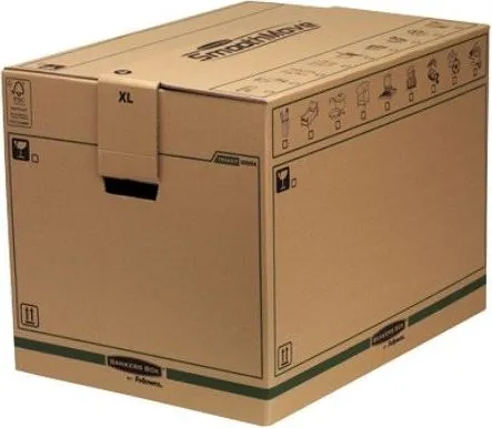 Cutie carton transport si arhivare Fellowes, FastFold, 463x480x632 mm, 127 L