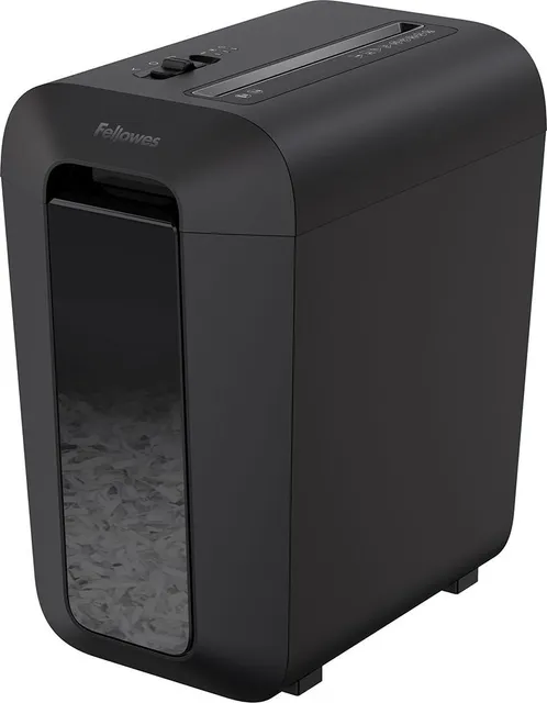 Distrugator documente Fellowes LX65, cross cut, 10 coli, negru