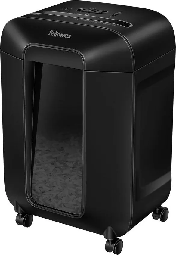 Distrugator documente Fellowes LX85, cross cut, 12 coli, negru