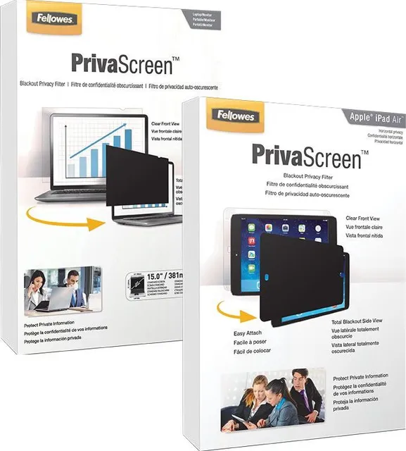 Filtru de confidentialitate Fellowes 27 0 IN WIDE 16 9, usor de utilizat, rezistent