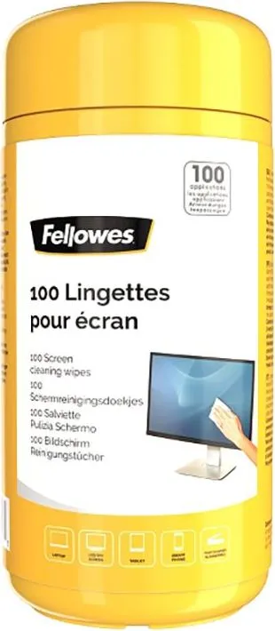 Servetele Fellowes pentru curatare ecran, 100 bucati