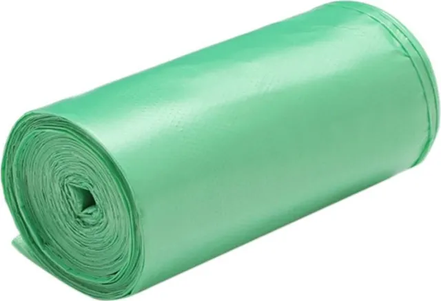 Saci menajeri HDPE, 30 l, verzi, 20 bucati/rola
