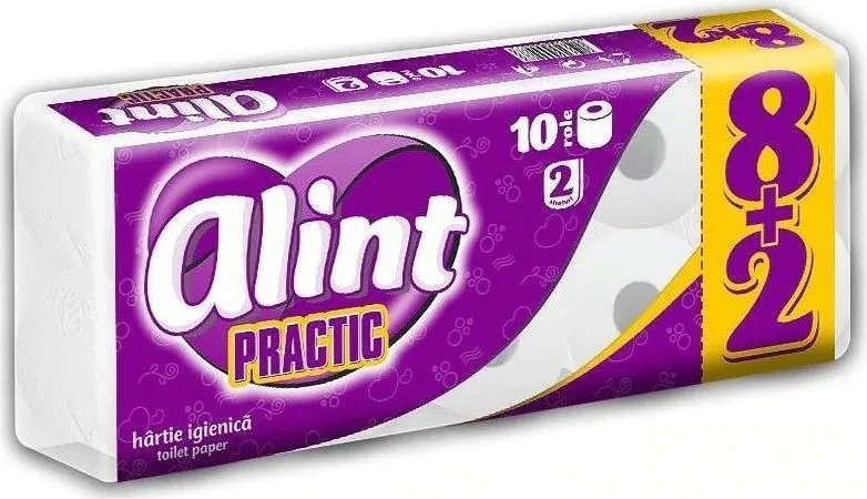 Hartie igienica Alint, 2 straturi, 10 role/set