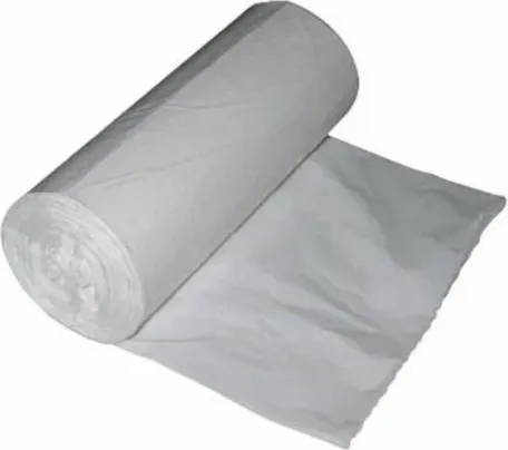 Saci menaj LDPE albi, 70 x 110, 120 L, 10 bucati/rola