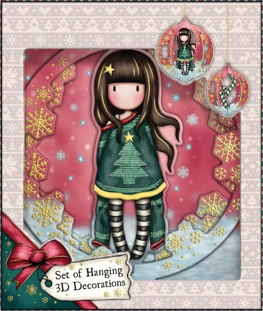 Set 3 decoratiuni 3D, Gorjuss, Cosy