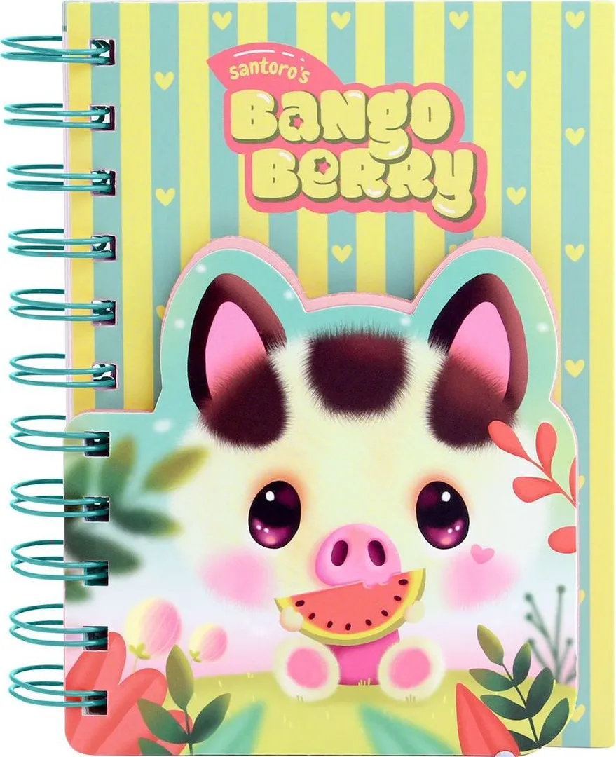 Notes A6 cu spira Bangoberry Piggy Porcusorul, 280 pagini