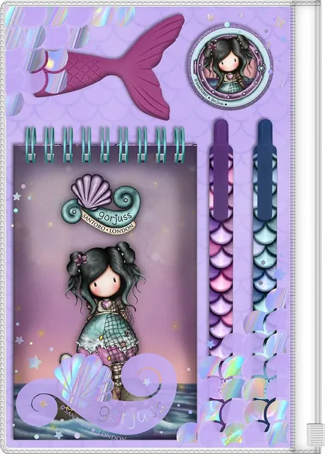 Set Gorjuss Lost At Sea, notes, radiera, pix, creion mecanic