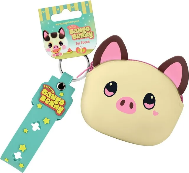 Breloc Bangoberry cu mini portofel Piggy Porcusorul