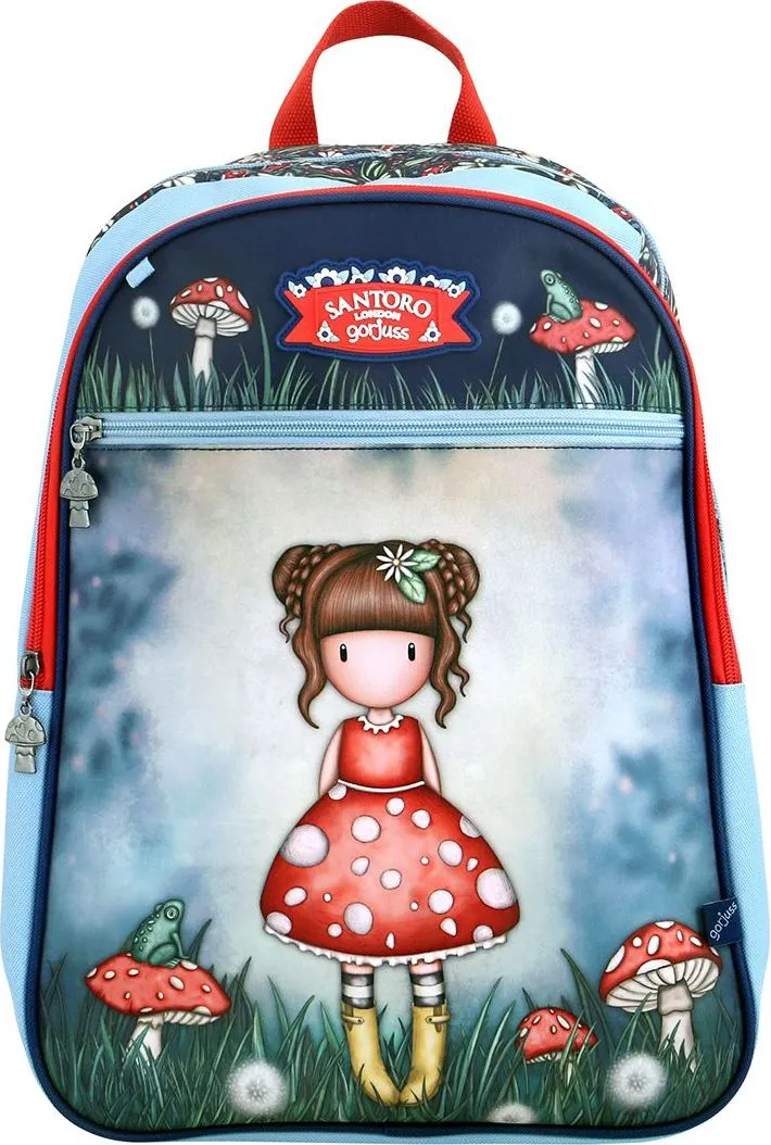 Ghiozdan Gorjuss, Little Mushroom, 1 compartiment, 33x43x20 cm