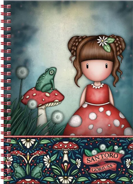 Caiet A4 Gorjuss, Little Mushroom cu accesorii scolare