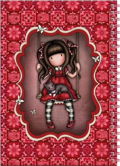Caiet Gorjuss Ruby, cu accesorii papetarie