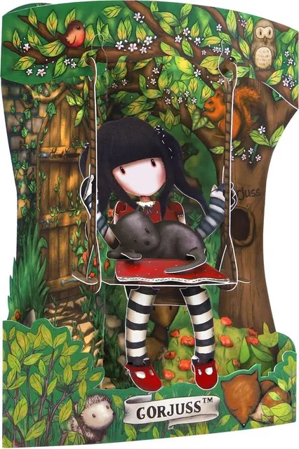Felicitare, Santoro, Ruby, 3D, Pop-up