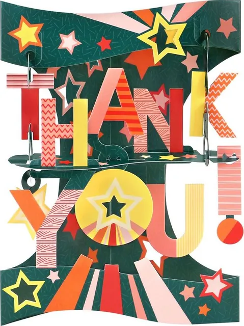 Felicitare, Santoro, Thank you