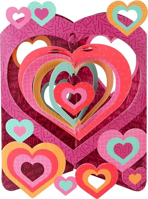 Felicitare, Santoro, Design inima