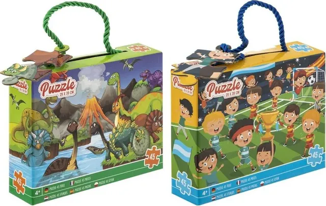 Puzzle pentru baieti Creative Craft Grafix, 45 piese, 39 x 29 cm, modele asortate