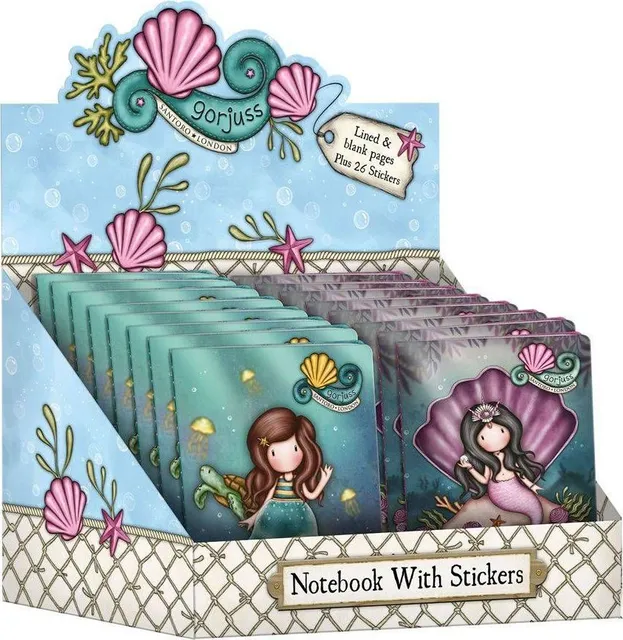 Carnetel cu stickere, Santoro Gorjuss, Making Waves, diverse modele