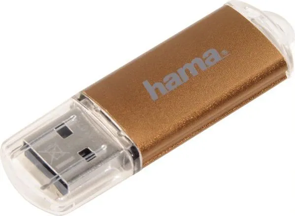 Memorie USB HAMA Laeta 124005, 128GB, USB 3.0, maro