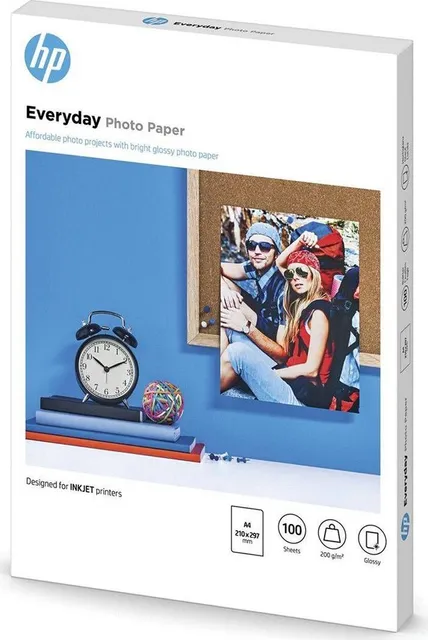 Hartie foto HP Q2510A Glossy, A4, 200 g/mp